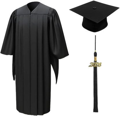 Deluxe Masters Graduation Cap and Gown - Academic Regalia