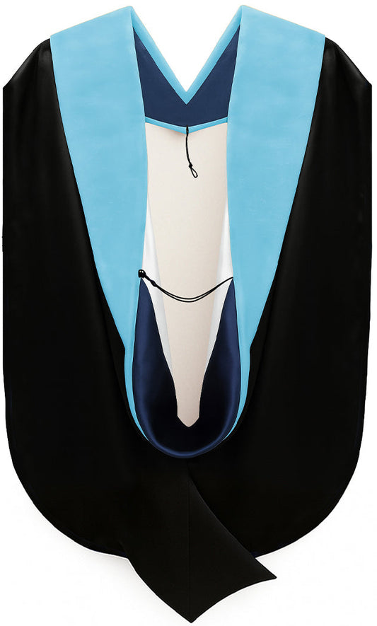 Doctor of Education Hood - Navy Blue & White