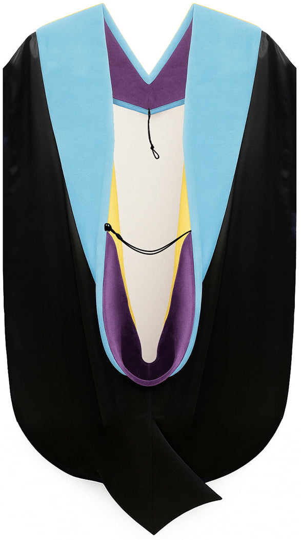 Doctor of Education Hood - Purple & Golden Yellow