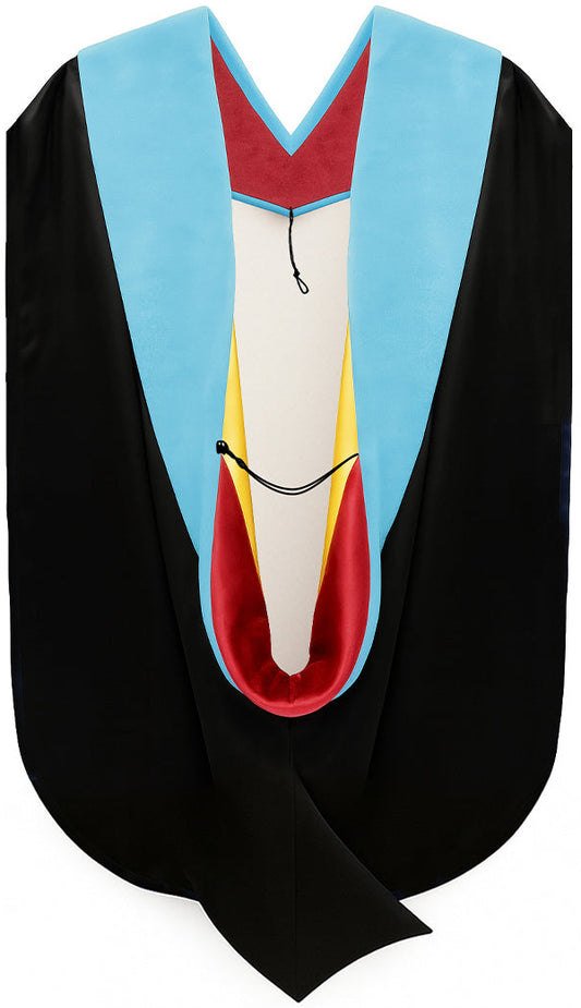 Doctor of Education Hood - Red & Gold