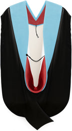Doctor of Education Hood - Red & White