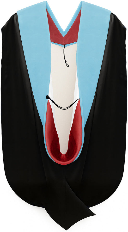 Doctor of Education Hood - Red & White