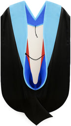 Doctor of Education Hood - Royal Blue & Red
