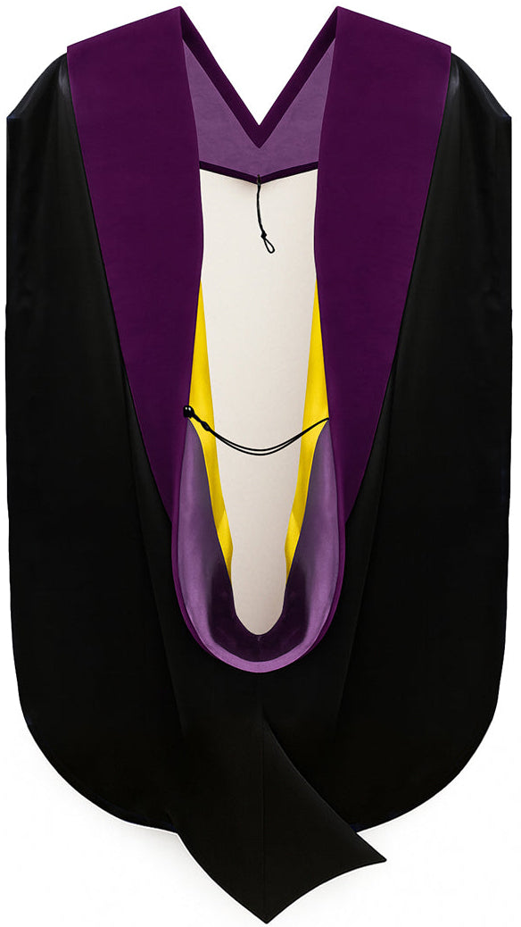 Doctor of Law Hood - Purple & Gold