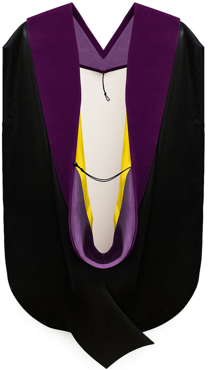 Doctor of Law Hood - Purple & Gold