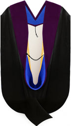 Doctor of Law Hood - Royal Blue & Gold