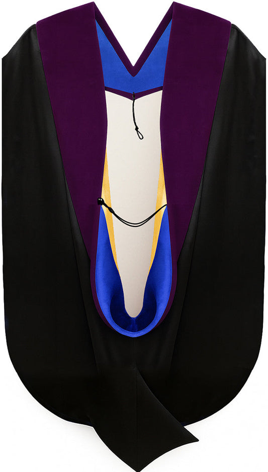 Doctor of Law Hood - Royal Blue & Gold