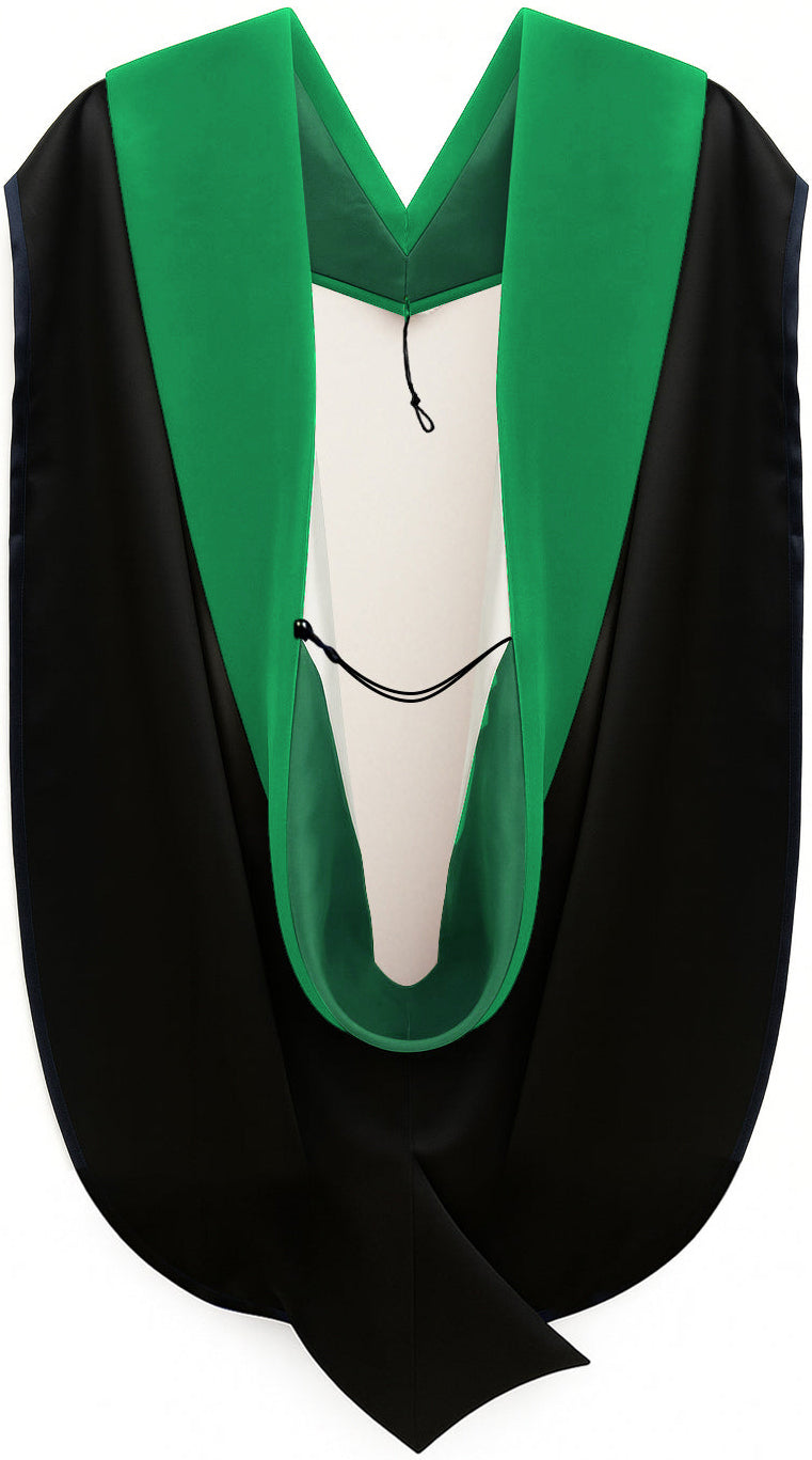 Doctor of Medicine Hood - Kelly Green & White