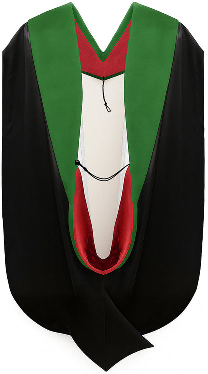 Doctor of Medicine Hood - Red & White