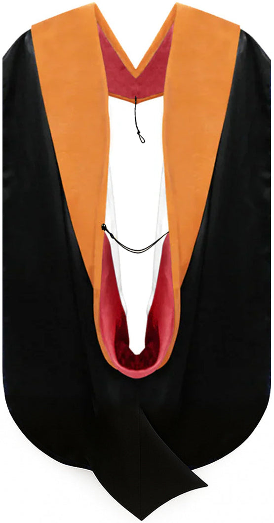 Doctor of Nursing Hood - Red & White