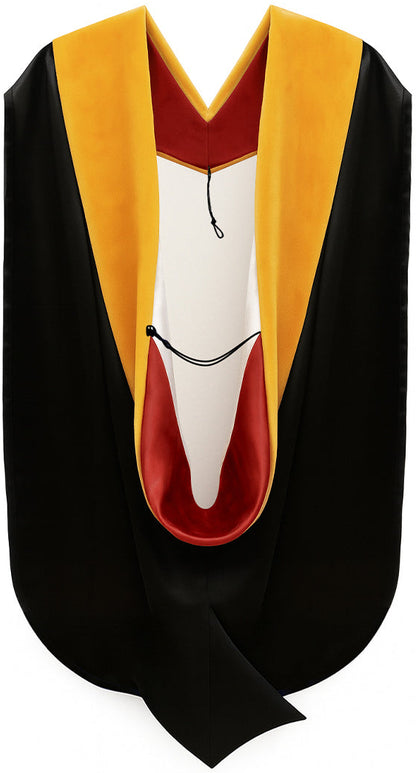 Doctor of Science Hood - Red & White