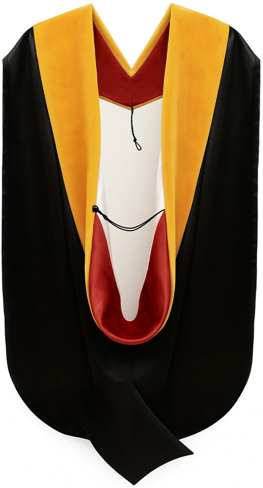 Doctor of Science Hood - Red & White