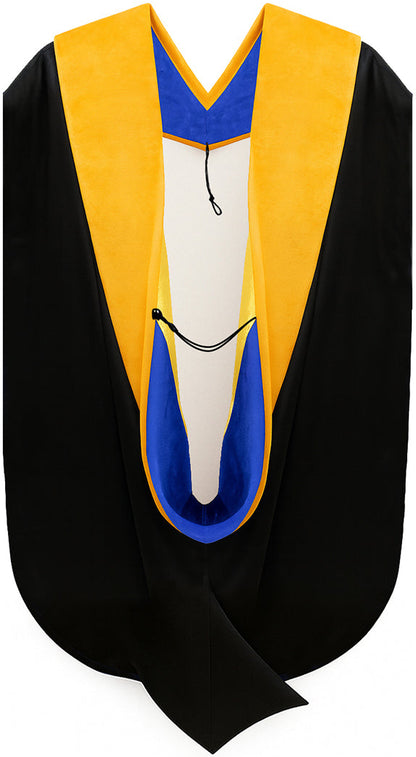 Doctor of Science Hood - Royal Blue & Gold