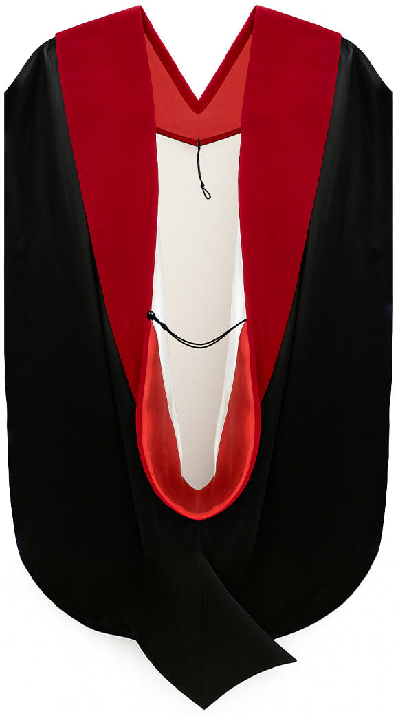 Doctor of Theology Hood - Scarlet & White