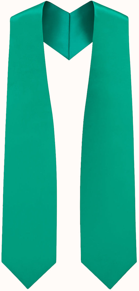 Emerald Green Graduation Stole - Emerald College & High School Stoles
