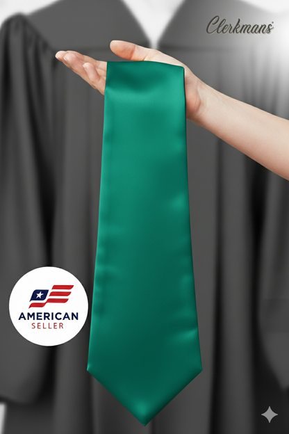 Emerald Green Graduation Stole - Emerald College & High School Stoles