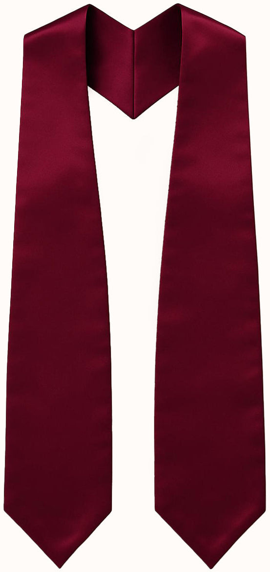 Maroon Graduation Stole - Maroon College & High School Stoles