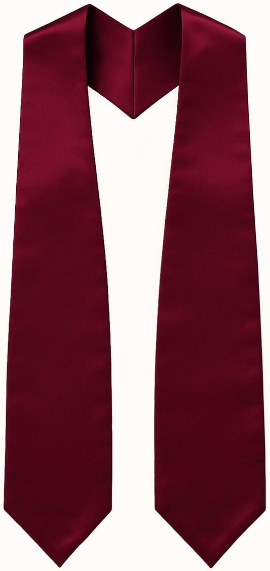 Maroon Graduation Stole - Maroon College & High School Stoles