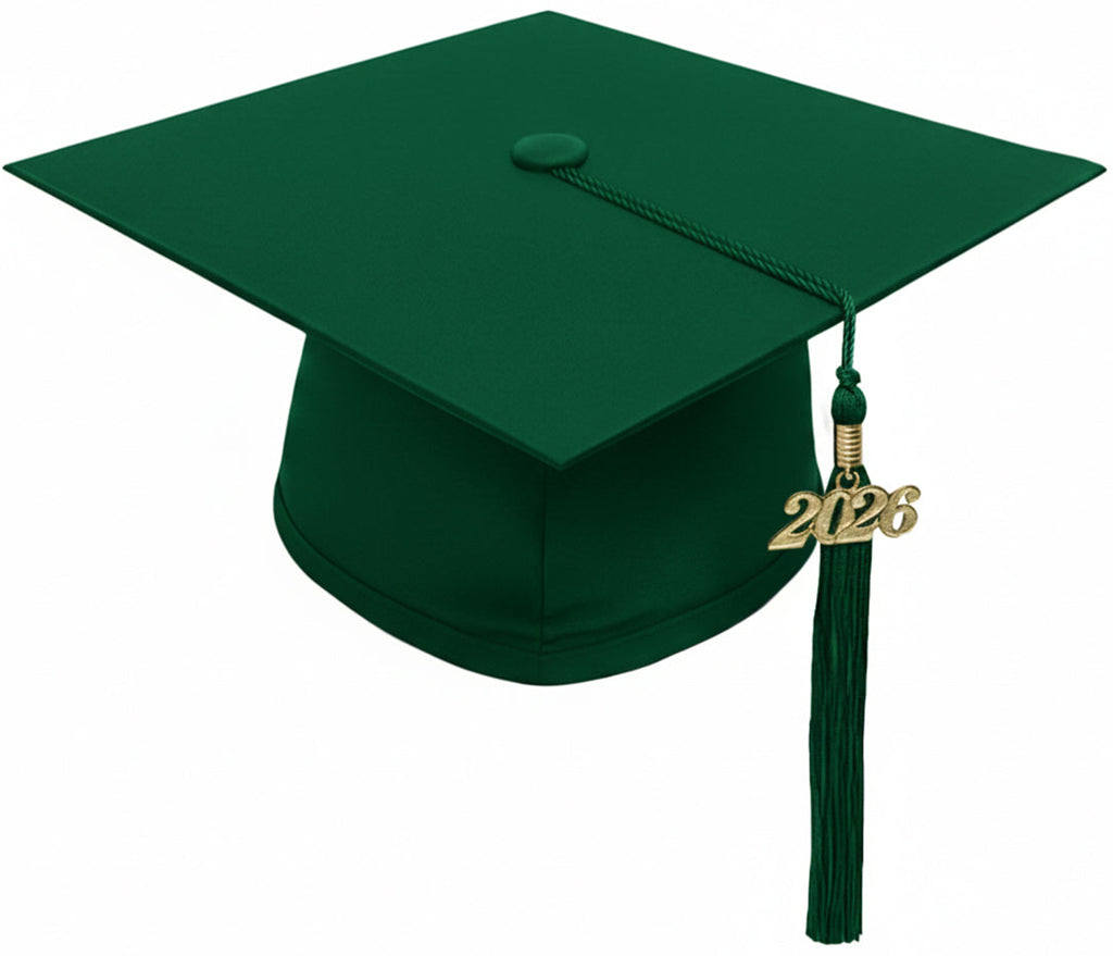 Matte Hunter High School Cap & Tassel - Graduation Caps