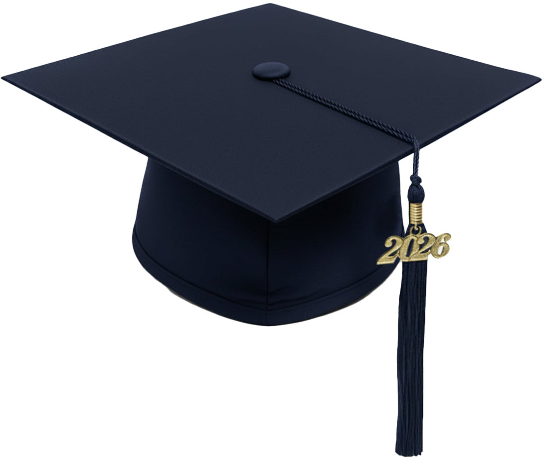 Matte Navy Blue Elementary Cap & Tassel – Clerkmans