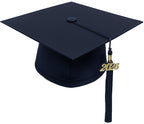 Matte Navy Blue High School Cap & Tassel - Graduation Caps