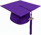 Matte Purple High School Cap & Tassel - Graduation Caps