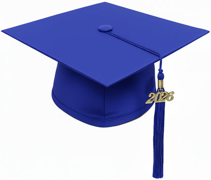Matte Royal Blue Elementary Cap & Tassel