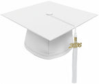Matte White Elementary Cap & Tassel