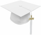 Matte White Middle School Cap & Tassel