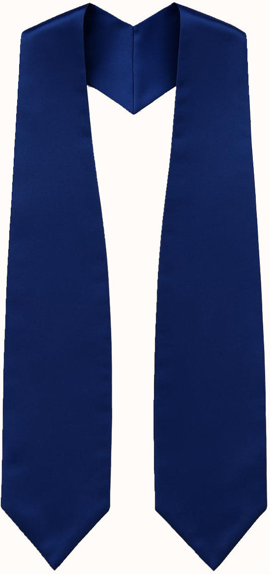 Navy Blue Graduation Stole - Navy College & High School Stoles