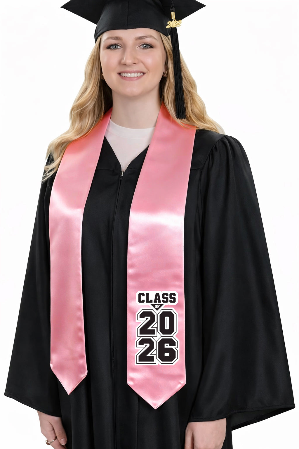 Pink "Class of 2025/2026" Graduation Stole