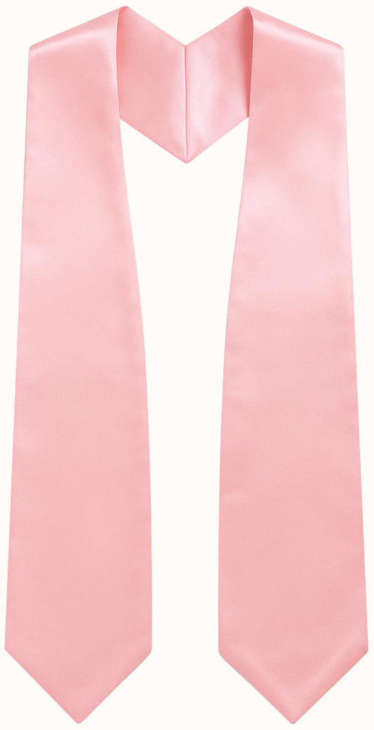 Pink Graduation Stole - Pink College & High School Stoles