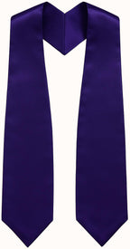 Purple Graduation Stole - Purple College & High School Stoles