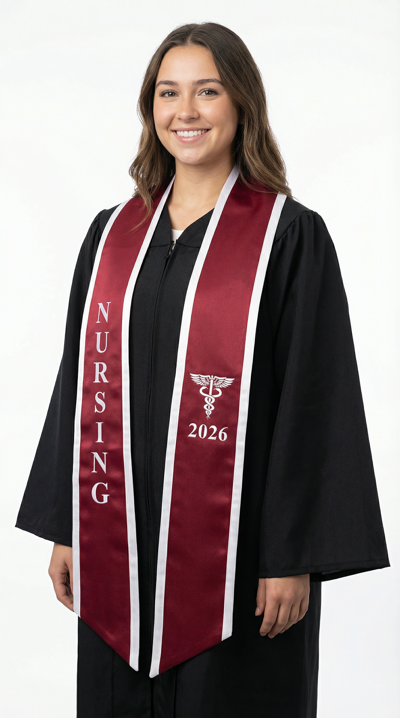 2026 Nursing Graduation Stole with Trim