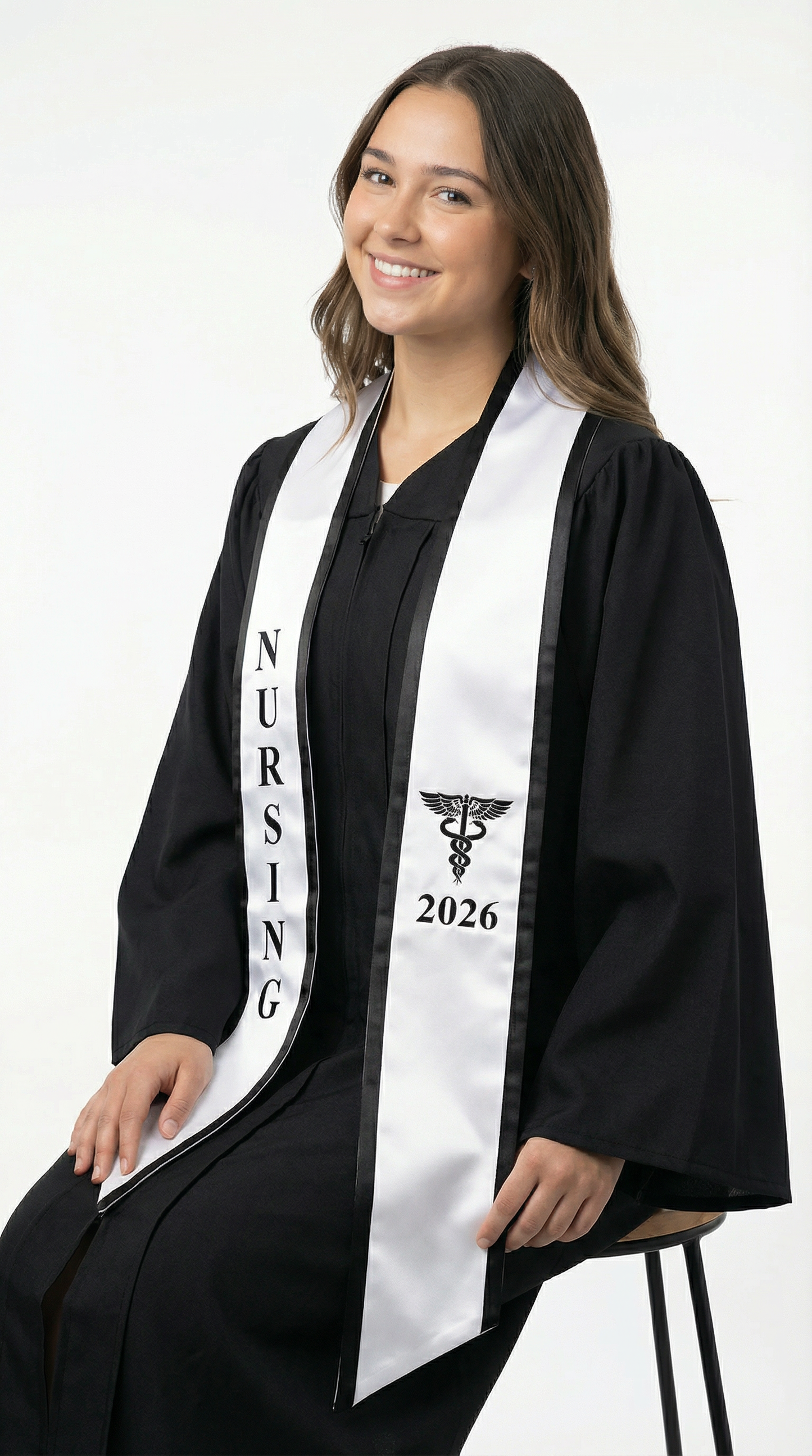 2026 Nursing Graduation Stole with Trim