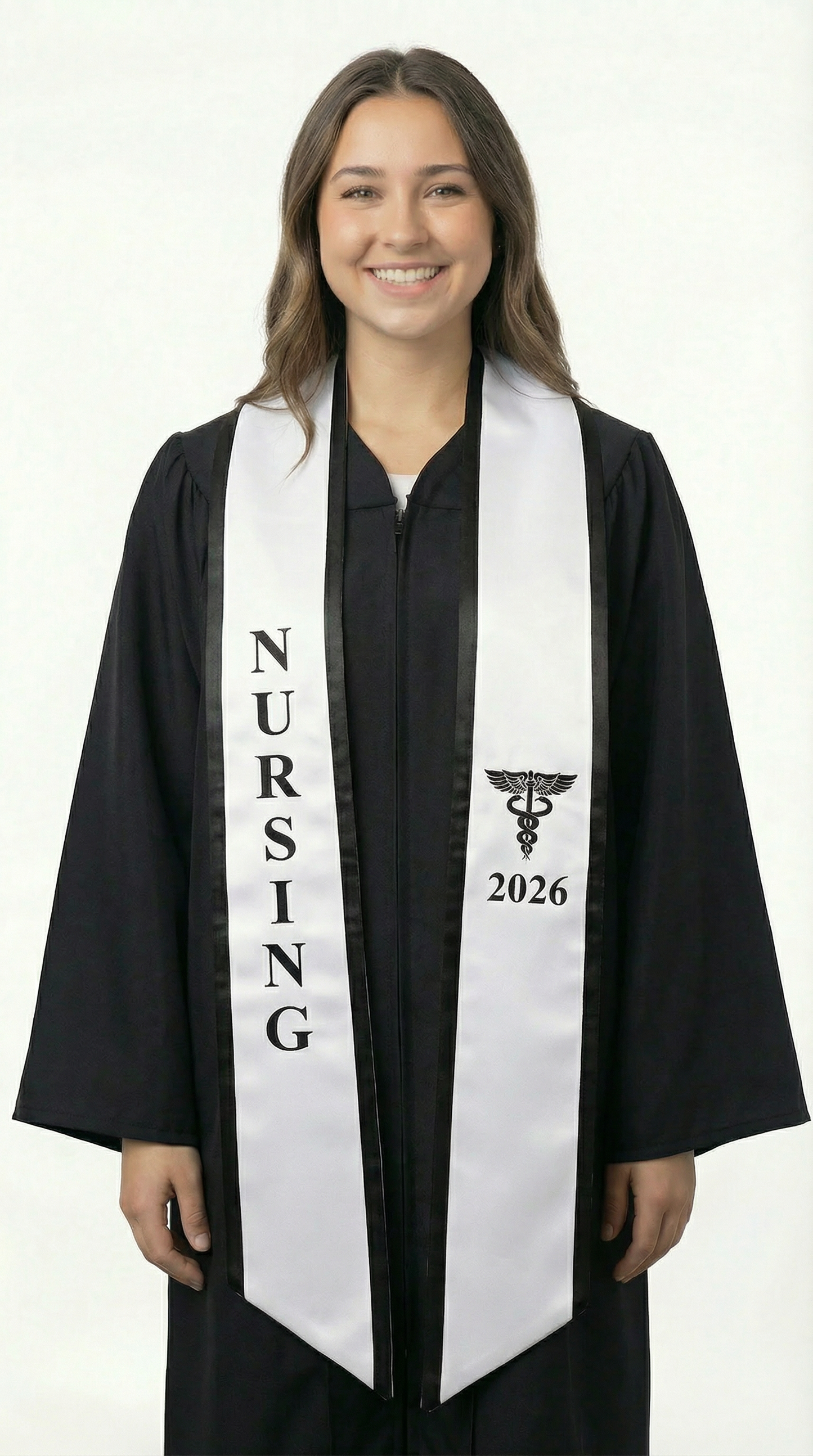 2026 Nursing Graduation Stole with Trim
