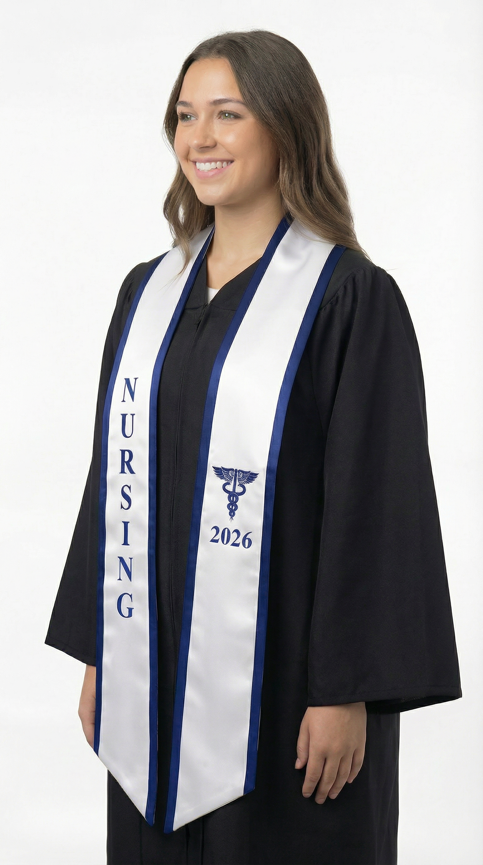 2026 Nursing Graduation Stole with Trim