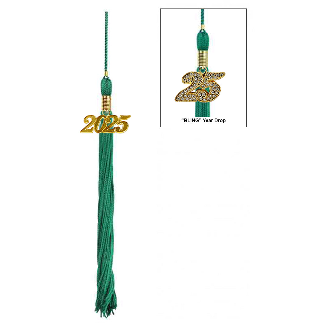 Matte Emerald Green Elementary Cap & Tassel
