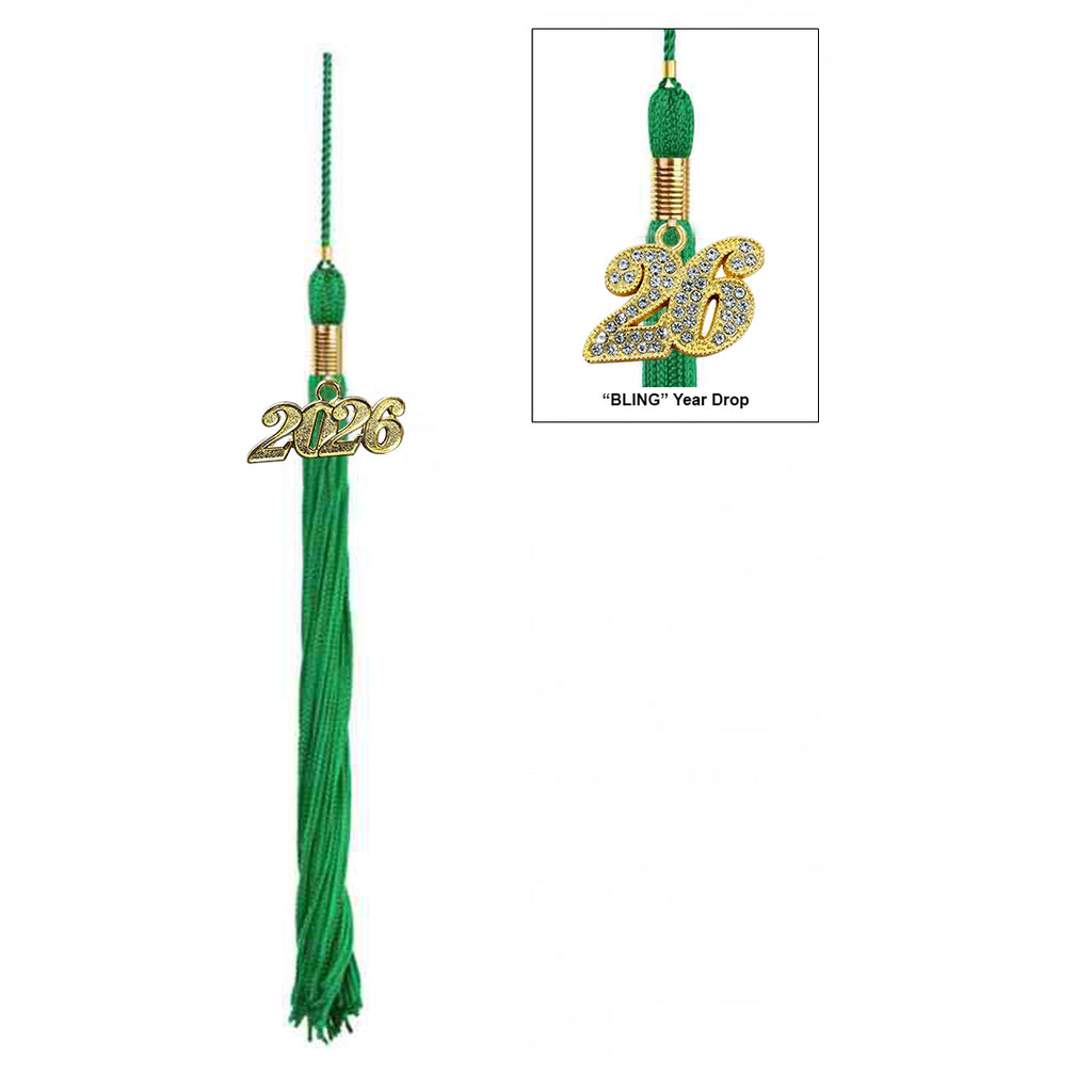 Matte Green Bachelors Degree Cap & Tassel