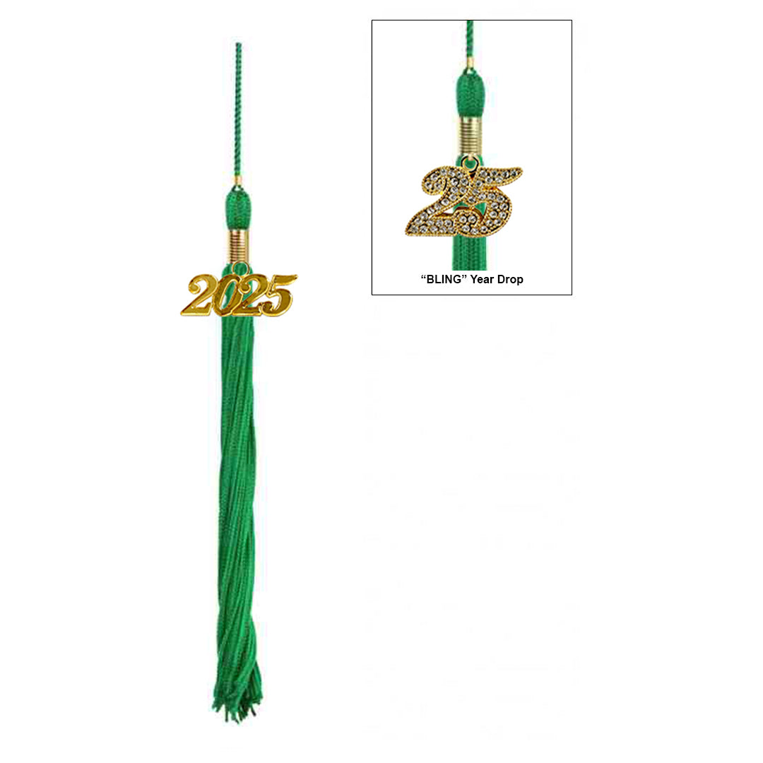 Matte Green Middle School Cap & Tassel