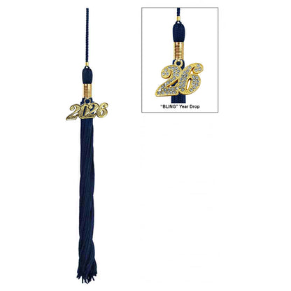 Matte Navy Blue Bachelors Degree Cap & Tassel - Graduation Caps
