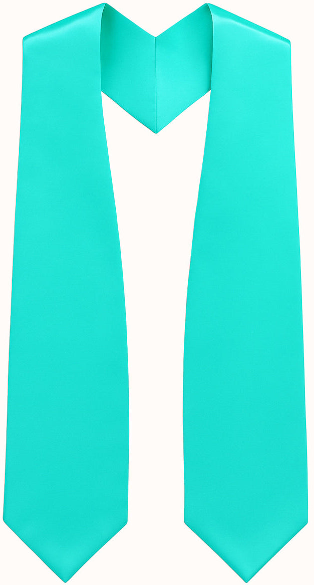 Turquoise Graduation Stole - Turquoise College & High School Stoles