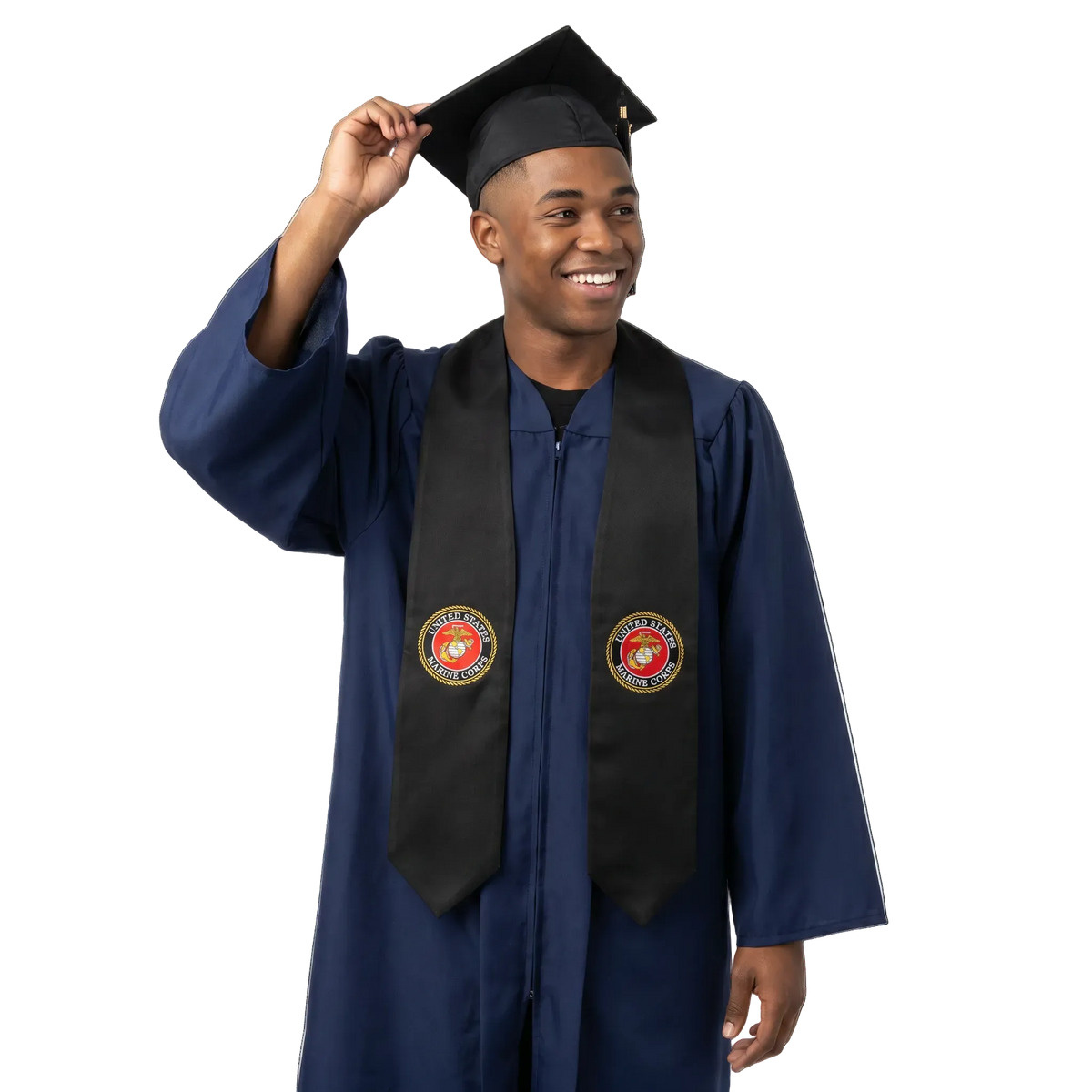 U.S. Marine Corps graduation stole for Marine graduates and military ceremonies