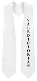 White Valedictorian Stole for Graduation