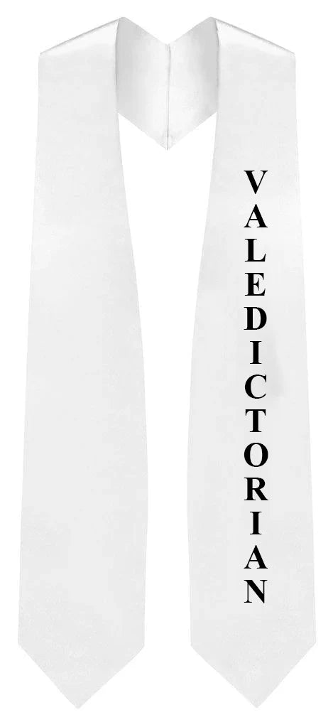 White Valedictorian Stole for Graduation