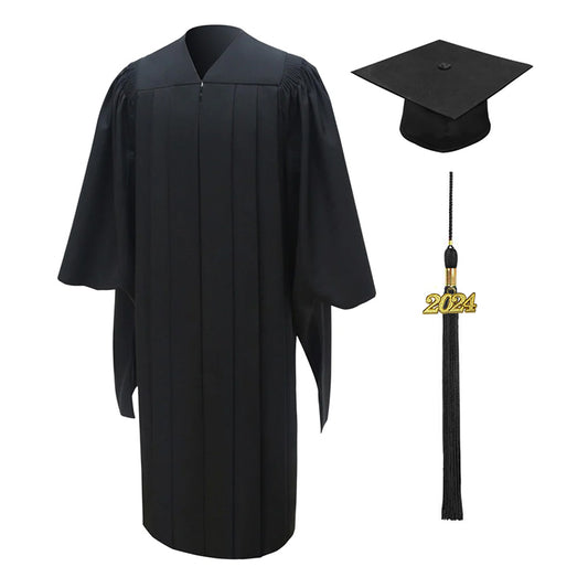 Deluxe Masters Graduation Cap and Gown - Academic Regalia