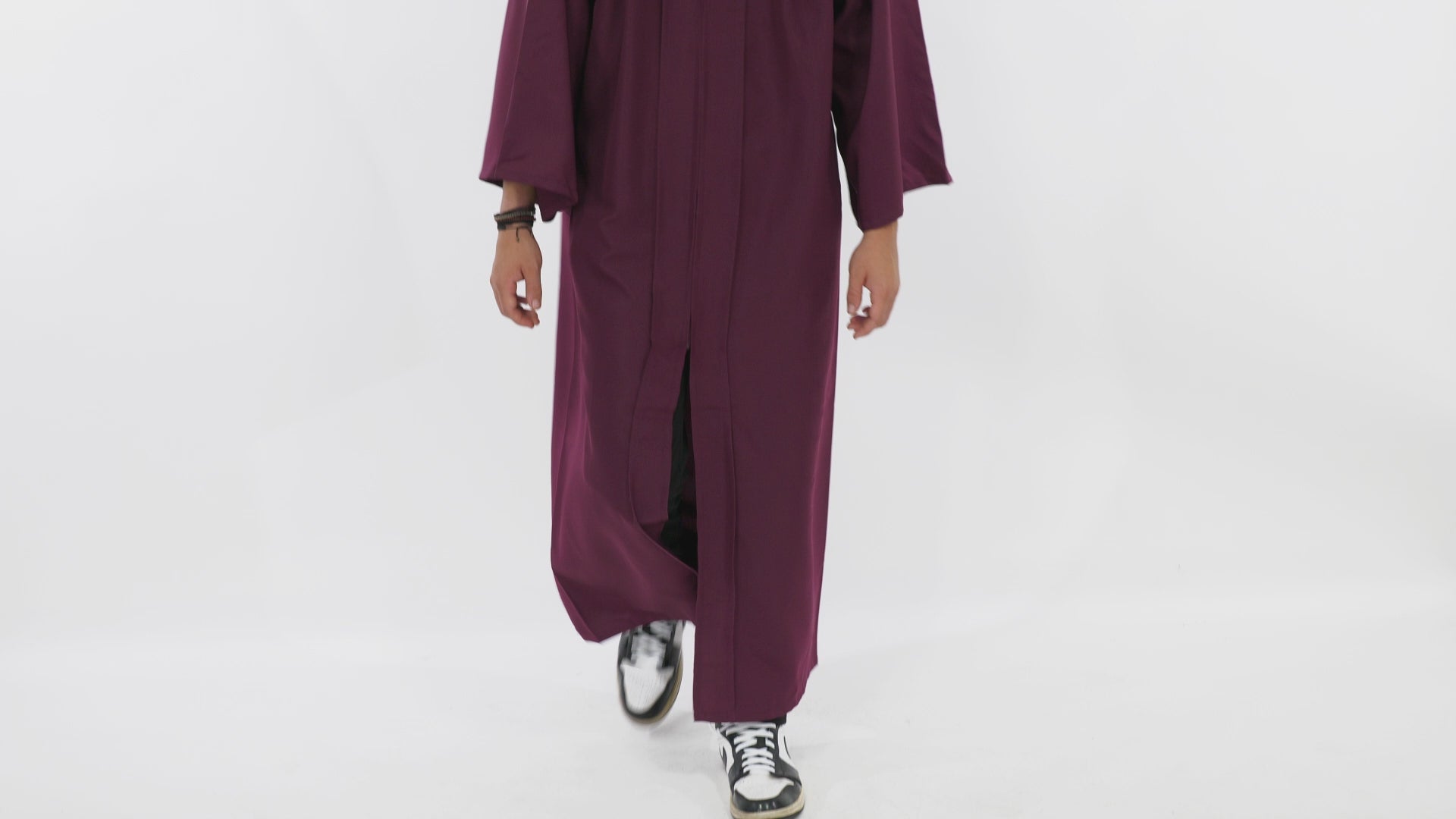 Matte Maroon High School Graduation Cap and Gown