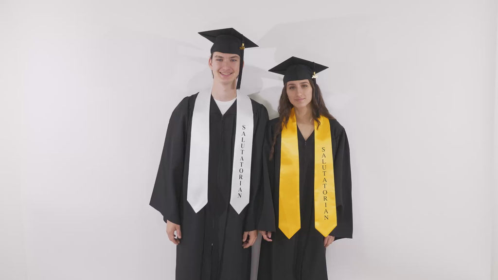White Salutatorian Stole for Graduation
