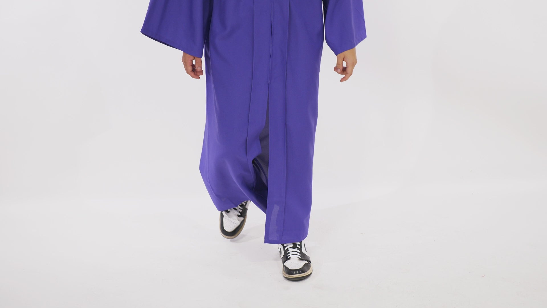 Matte Purple High School Graduation Cap and Gown