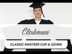 Classic Masters Graduation Cap and Gown - Academic Regalia